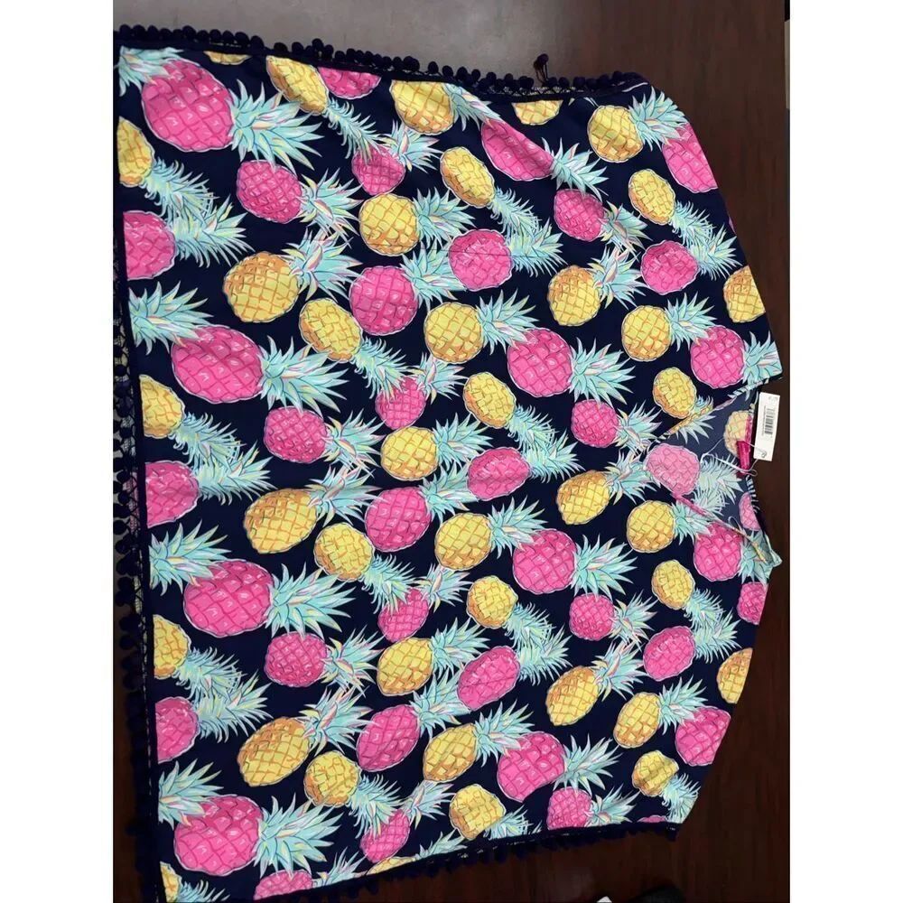 NWT Simply Southern Pineapple Print Swim Cover Up